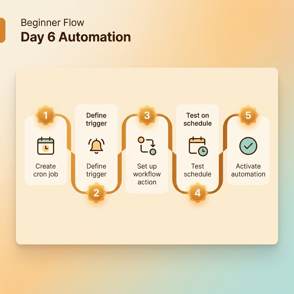 Hermes Agent Day 6 automation run card flow